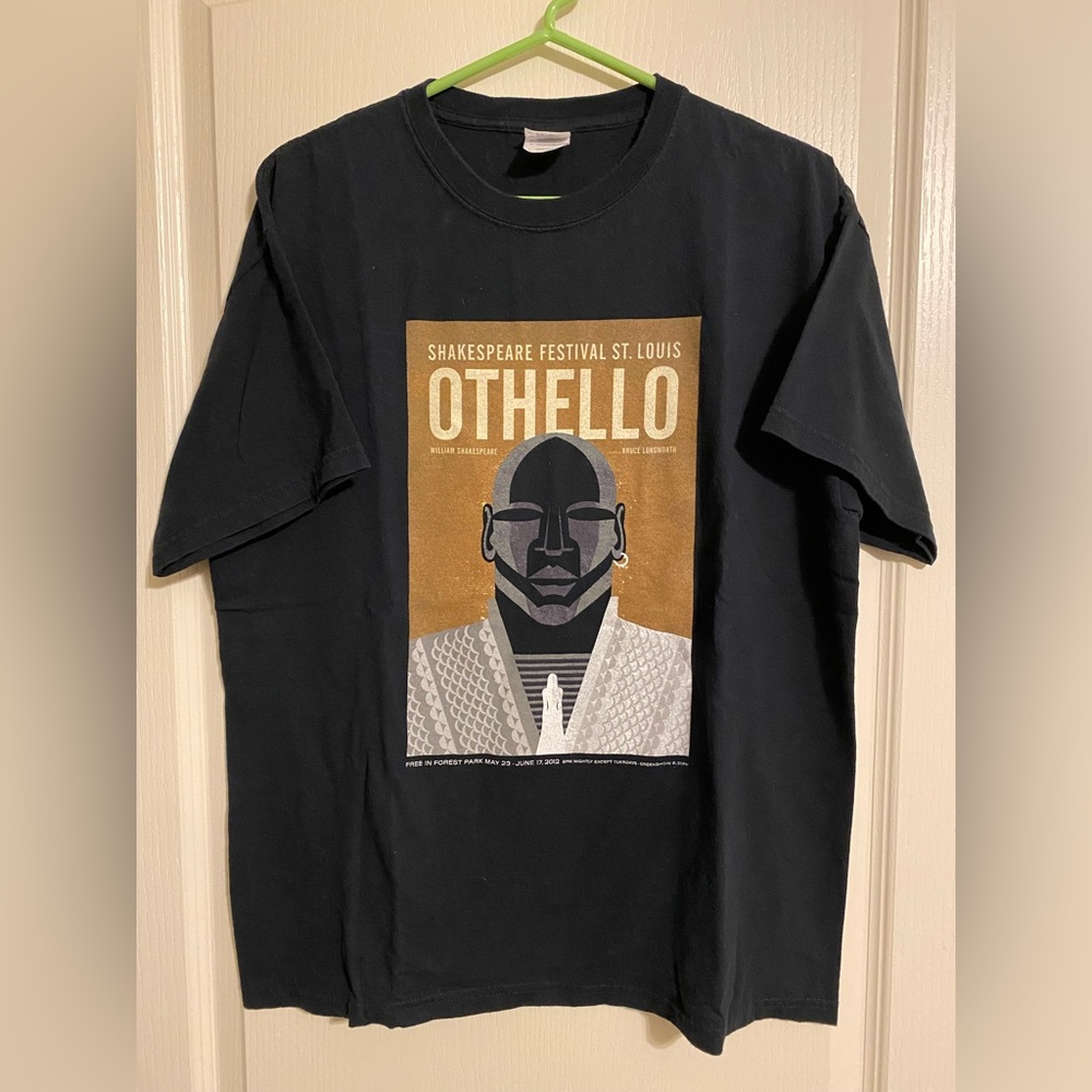 Tee Shirt Short Sleeve Artsy Size Large Black